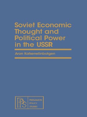 cover image of Soviet Economic Thought and Political Power in the USSR
